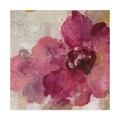 Trademark Fine Art Silvia Vassileva 'Elegant Fresco Floral Gold Flower I' Canvas Art, 14x14 WAP06947-C1414GG